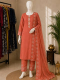 Elegant dusty terracotta peach/warm coral peach embroidered salwar suit set