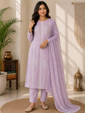 Elegant Lavender embroidered salwar suit set